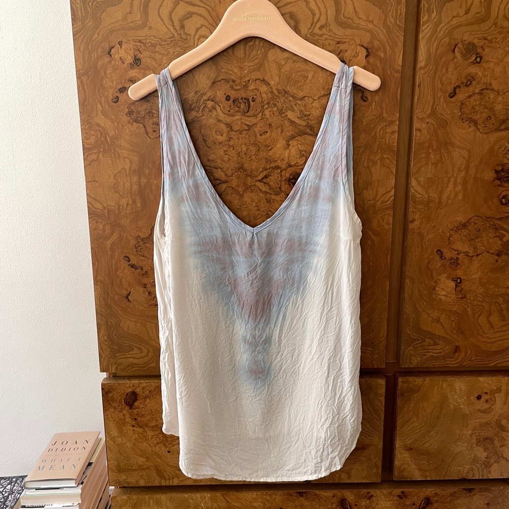 Silk sleeveless top